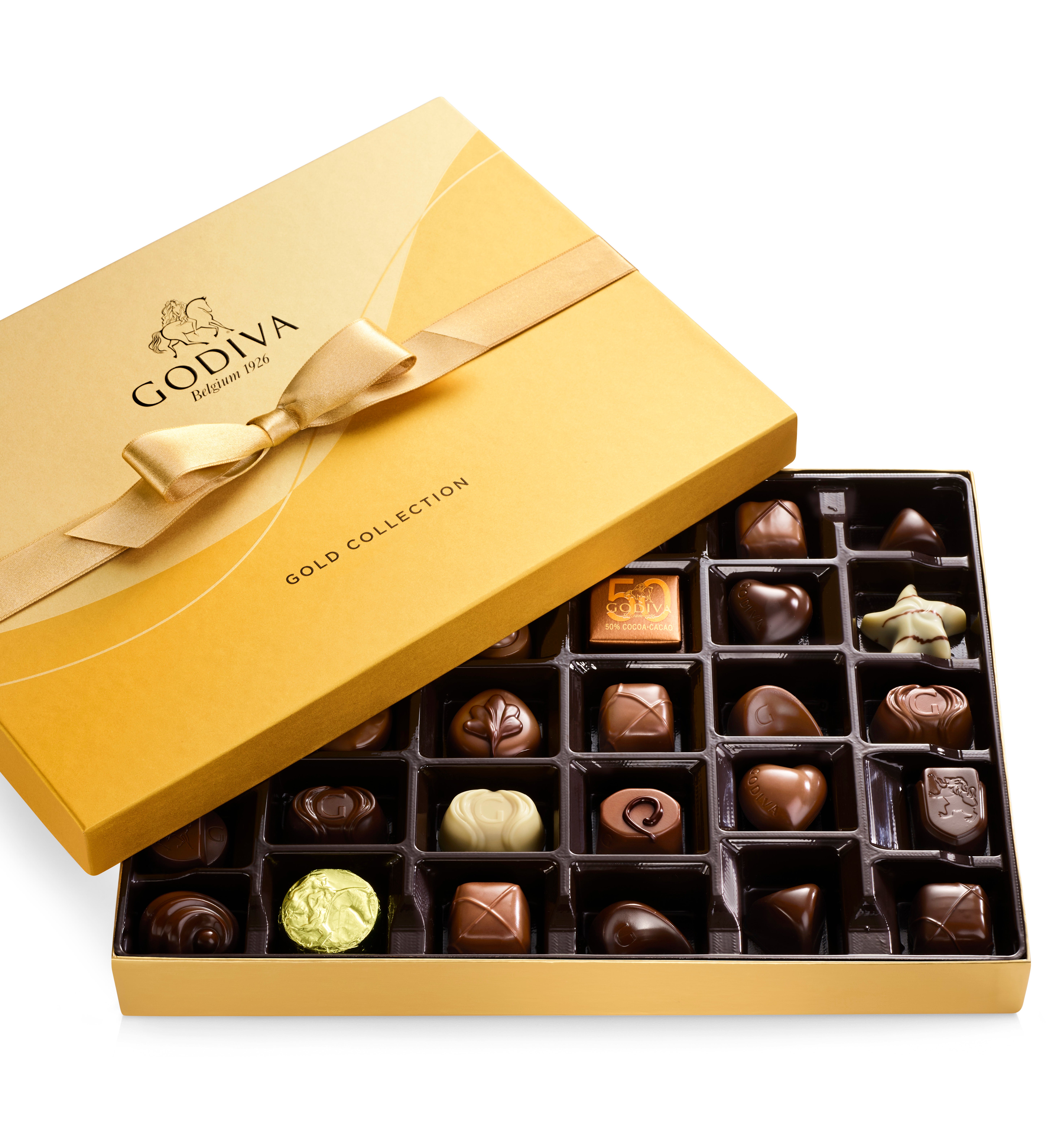 Godiva Gold Ballotin Chocolates Box   36 piece