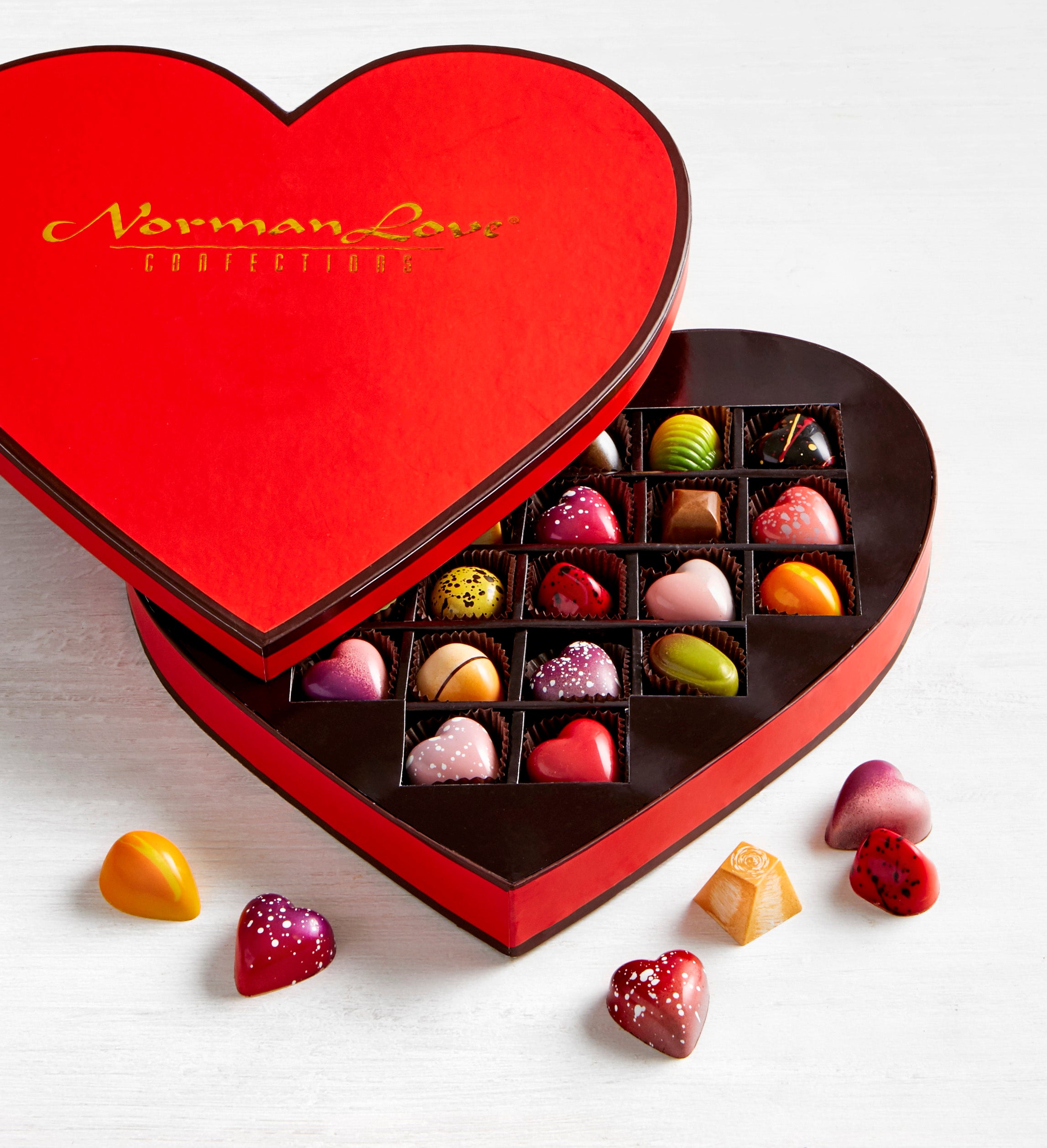 Norman Love Confections 24 pc Heart Box