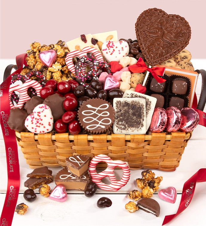 Simply Chocolate® Decadent Valentine Gift Basket