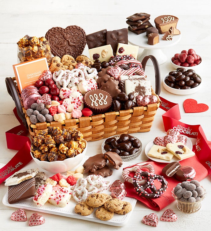 Simply Chocolate® Decadent Valentine Gift Basket