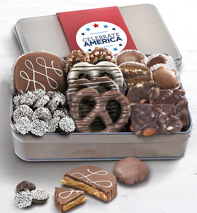 Simply Chocolate Celebrate America Confections Tin