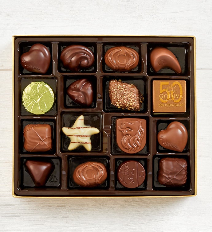 Godiva® Gold Ballotin Chocolates Box - 19 piece