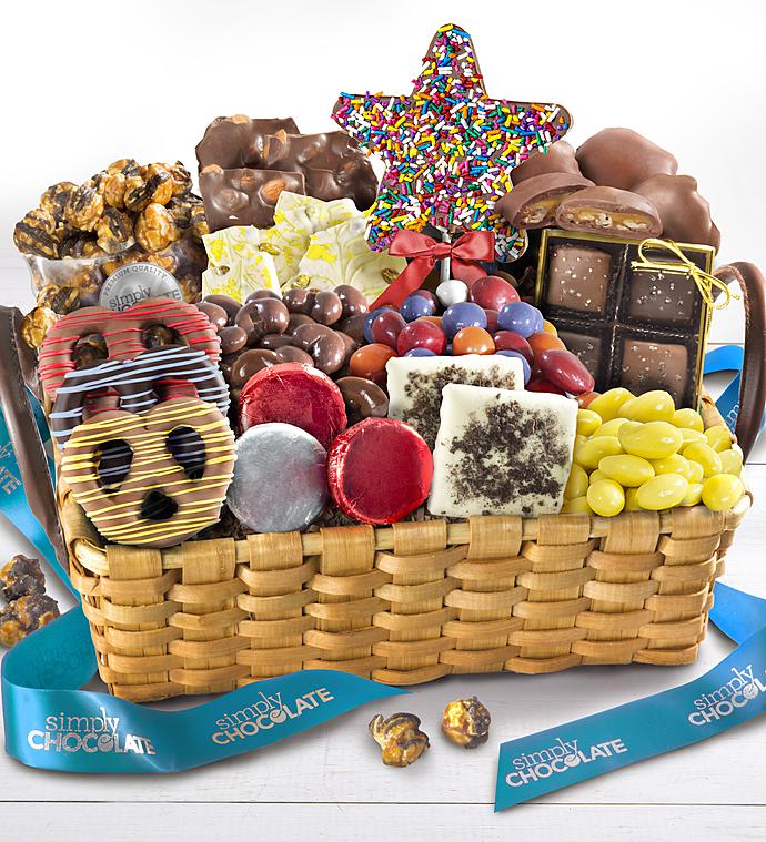 Simply Chocolate® Celebrate Summer Gift Basket - birthday gifts for best friend