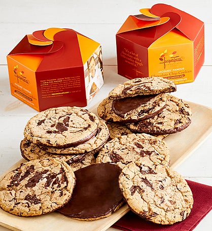 Jacques Torres Giant Chocolate Bottom Cookies 