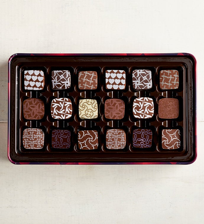 Max Brenner 18 Pc Enjoy! Chocolate Pralines Tin