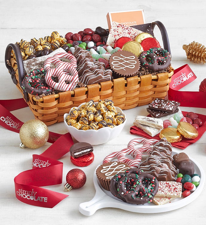 Simply Chocolate® Premier Celebrate the Season Basket