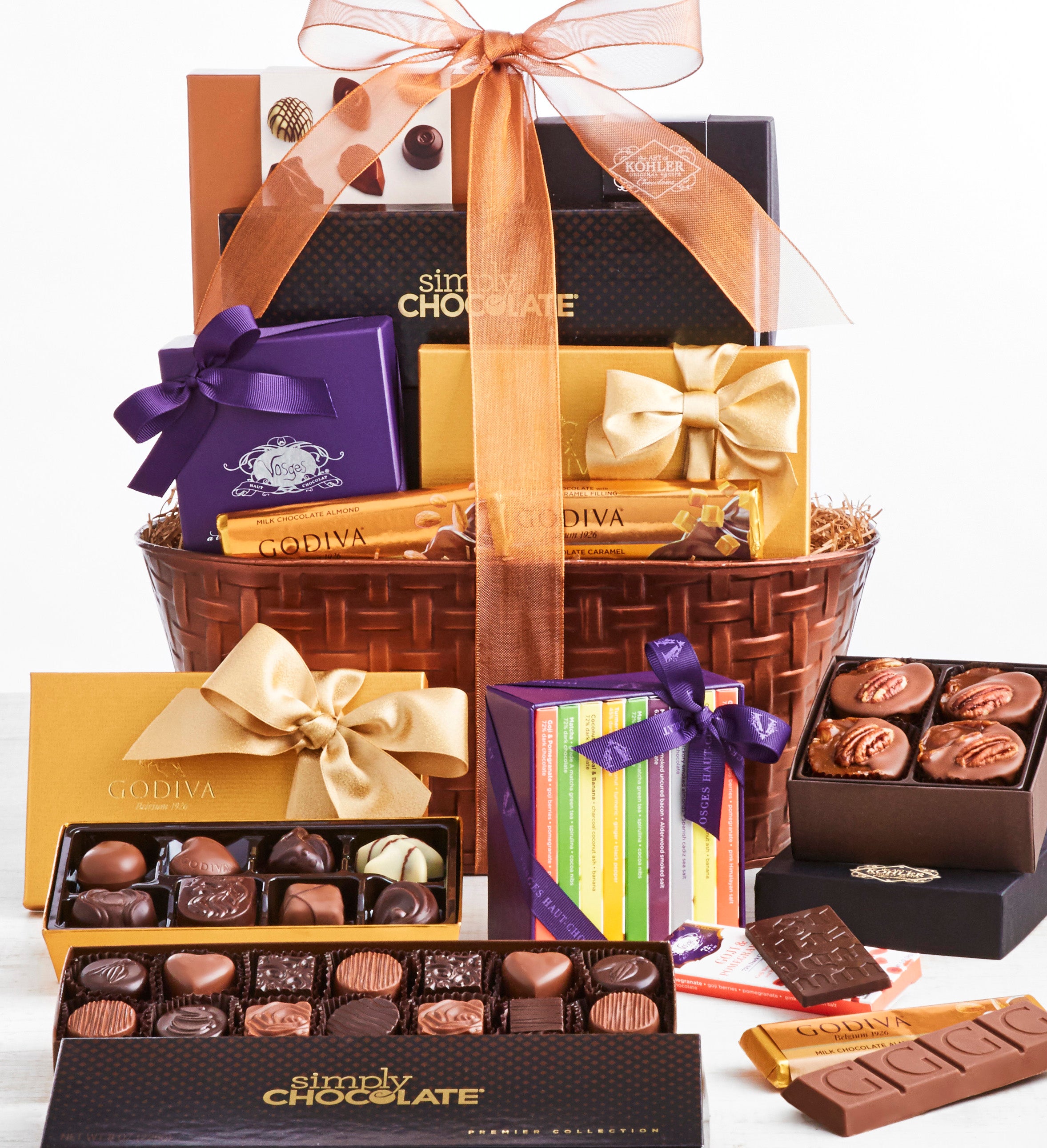 Exclusive Premier Brands Chocolates Gift Basket