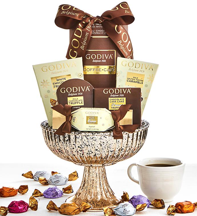 Glistening Godiva Chocolate Pedestal Gift