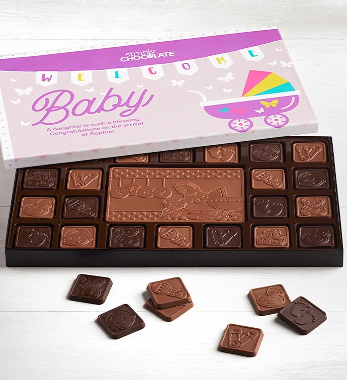 Welcome Baby Chocolates -It&#x27;s a Girl  45 ct  - l LB