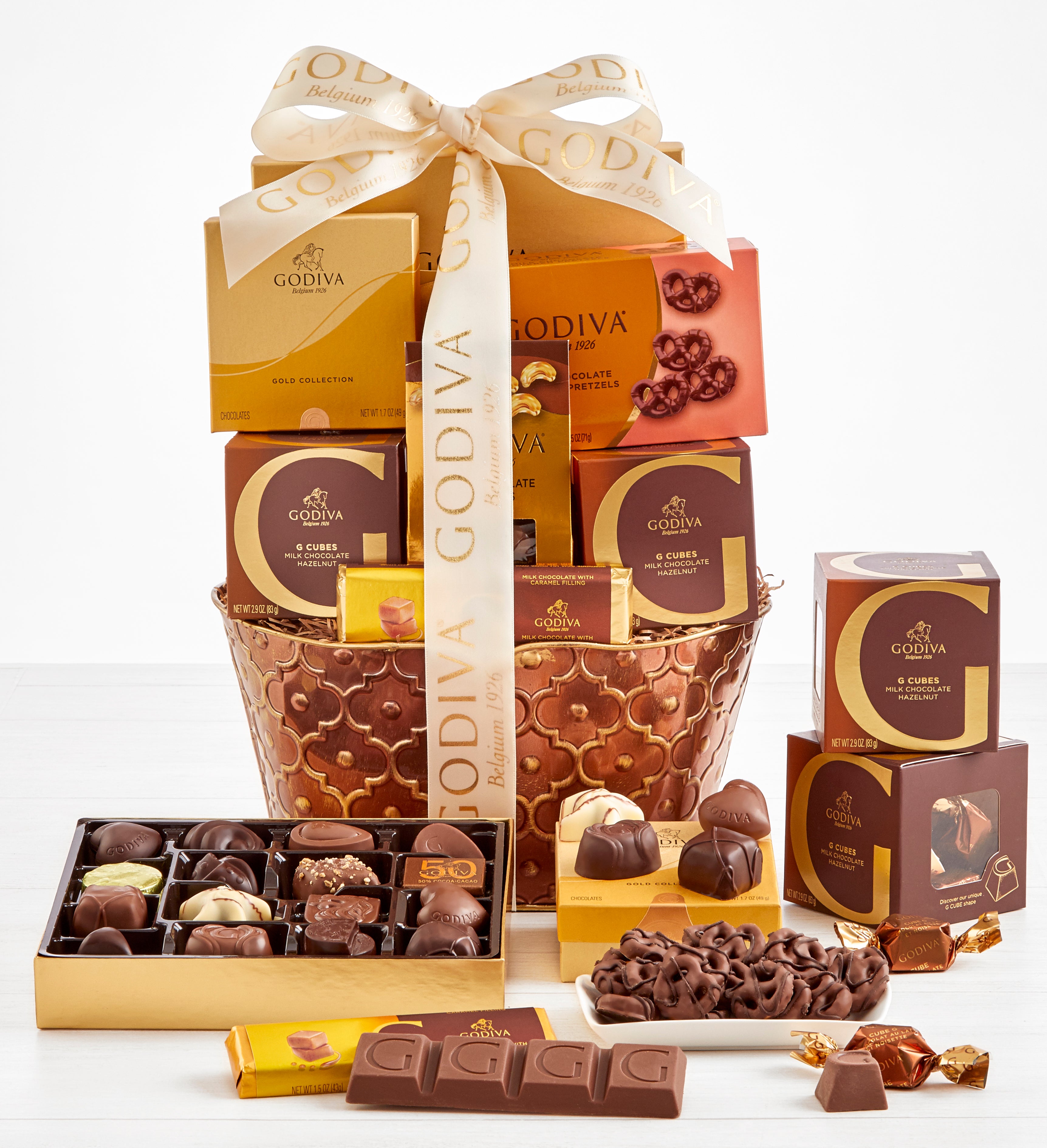 Exclusive Godiva Divine Chocolate Basket Deluxe