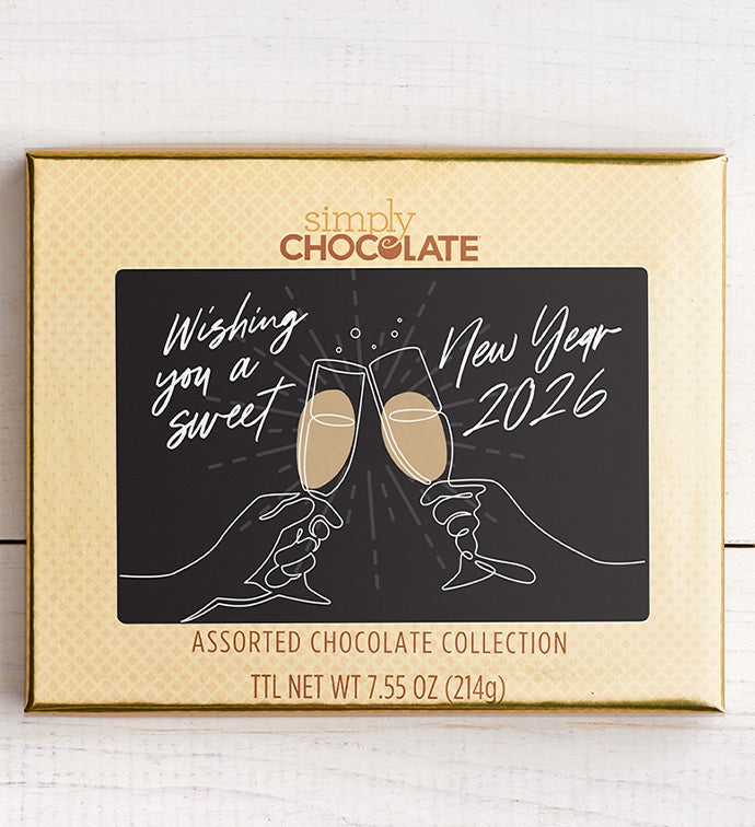 Simply Chocolate® Wish Sweet New Year 18pc Choc Box