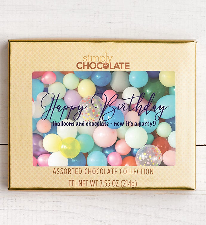 Birthday Now A Party 18pc Chocolate Box