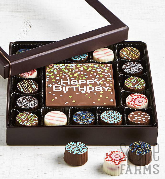 Simply Chocolate Birthday Bar & Truffles 17pc