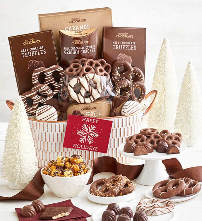 Simply Chocolate® Holiday Snacking Favorites Gift