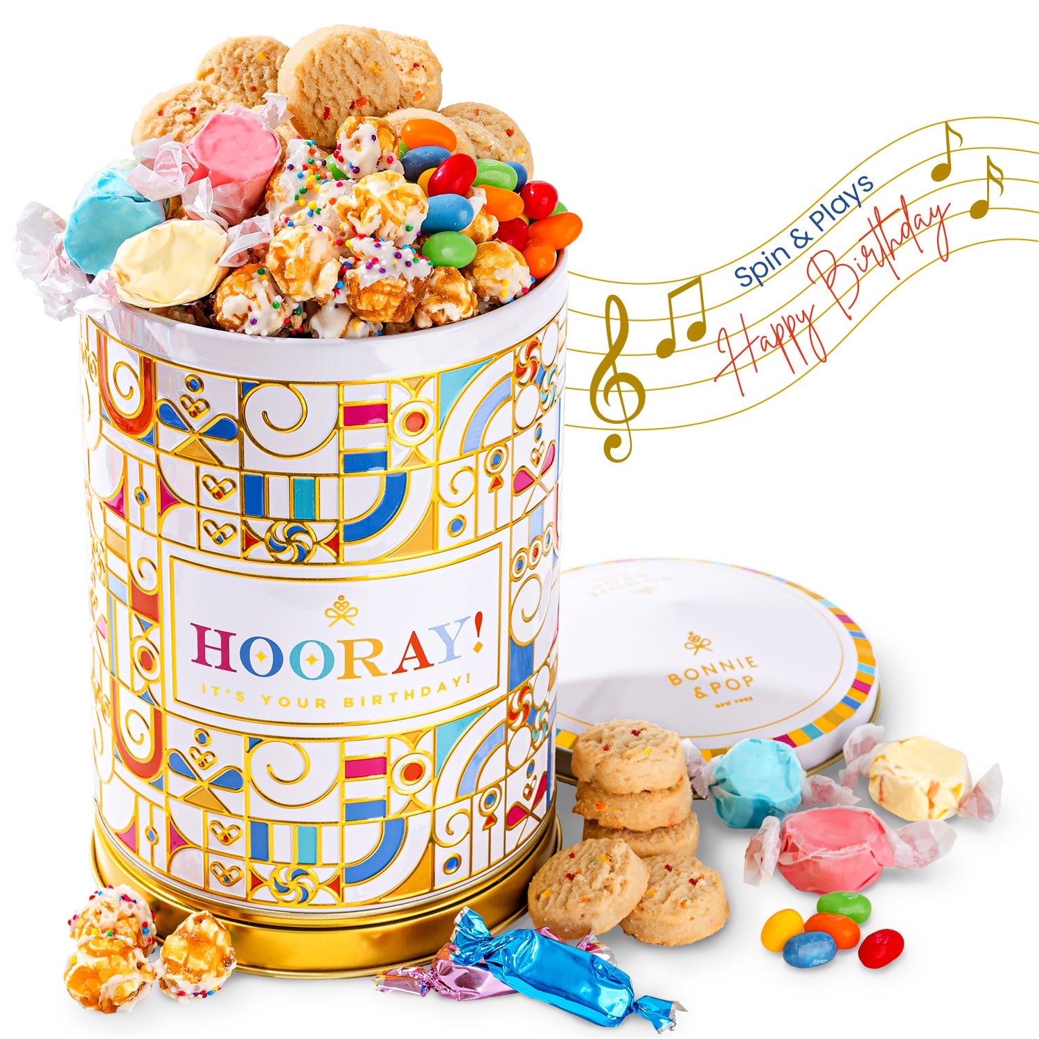 Happy Birthday Musical Tin