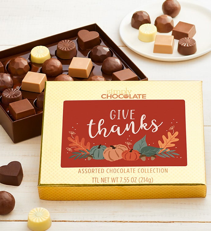 Simply Chocolate® Give Thanks 18pc Chocolate Box